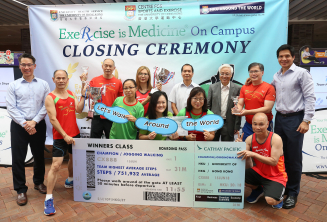 The winning team “Jogging Walking” finished with 7,519,319 steps in one month.