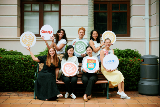 Professor Jetty Chung-Yung Lee (second from the right, front row), Associate Professor (Teaching) at HKU School of Biological Sciences, leads a team dedicated to tackling food waste. Their cookbook demonstrates how science can transform discarded ingredients into nutritious meals, encouraging healthier eating and sustainable living.