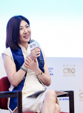 Ms. Bonnie Y Chan, CEO of Hong Kong Exchanges and Clearing Limited (HKEX) participates in the epic dialogue titled “Global Landscape and Hong Kong Economy”.